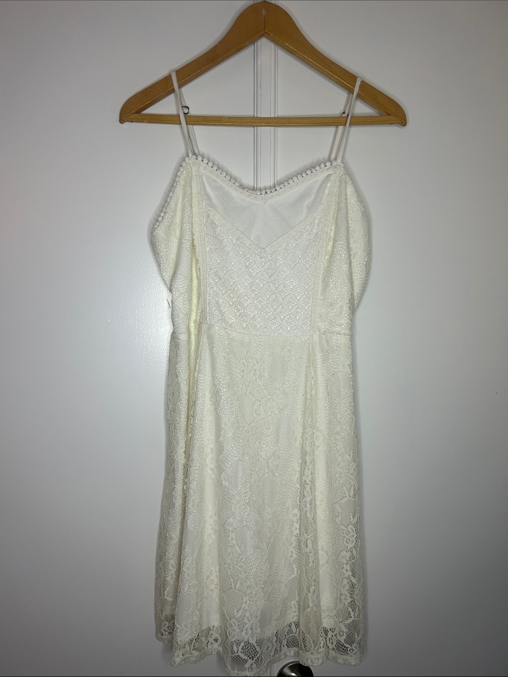 Ivory Lace Fit & Flare Midi Dress - Picture 2 of 7